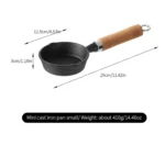 FaSoLa Mini Cast Iron Skillet Fry Pan - Premium Quality Cookware