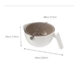 FaSoLa Double Layer Drain Basket for Food Vegetable Fruit Plastic Storage Basket