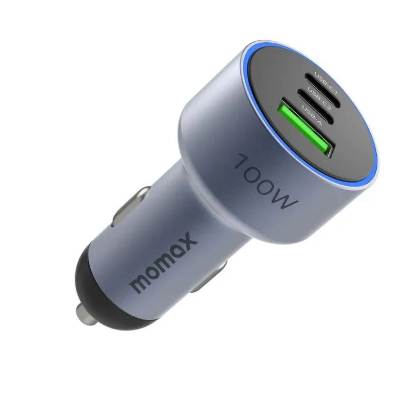 Momax UC17 MoVe Triple Car Charger (1) Momax UC17 MoVe Triple Car Charger
