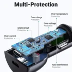 UGREEN 50W Car Charger Adapter