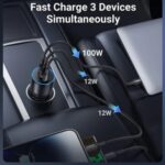 Ugreen Car Charger 130W USB-C 2 Fast Charging Adapter