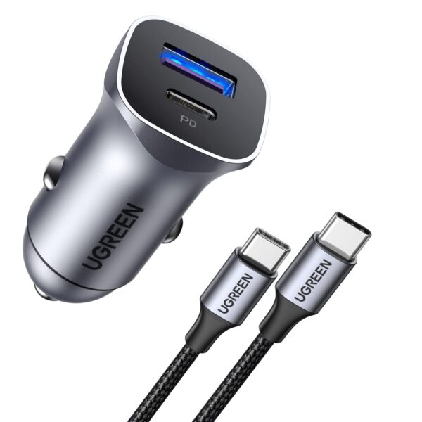 Ugreen PD 30W Car Charger SCP 22.5W USB Type A