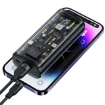 USAMS 9000mAh Transparent Digital Display Power Bank PD20W