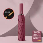 Fully Automatic 12 Rib Strong Wind Resistant Folding Umbrella