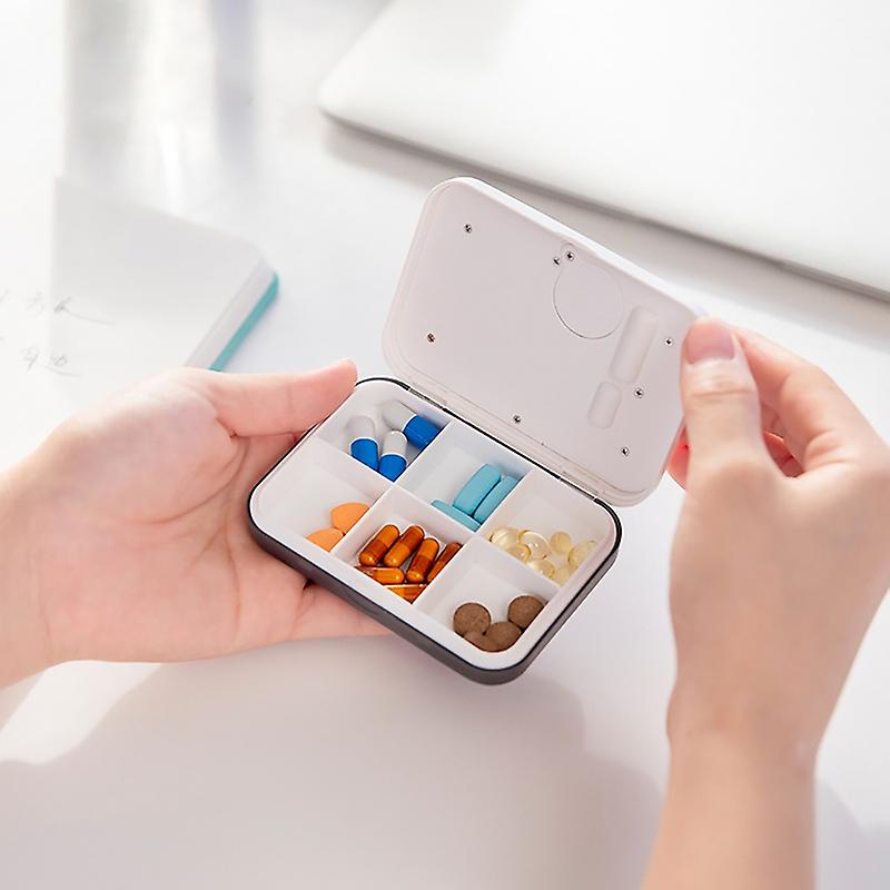 Timing Reminder Pill Box Convenient Abs Electronic Alarm Timer Pill Case (2) Timing Reminder Pill Box Convenient Abs Electronic Alarm Timer Pill Case