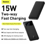 Baseus Bipow Digital Display 15W Power Bank 10000mAh
