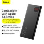 Baseus Adaman Metal Digital Display Quick Charge Power Bank 10000mAh 22.5W Black