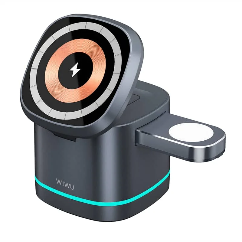 WIWU WI-W024 Rubik Cube 3 in 1 Wireless Charger (2) WIWU WI-W024 Rubik Cube 3 in 1 Wireless Charger
