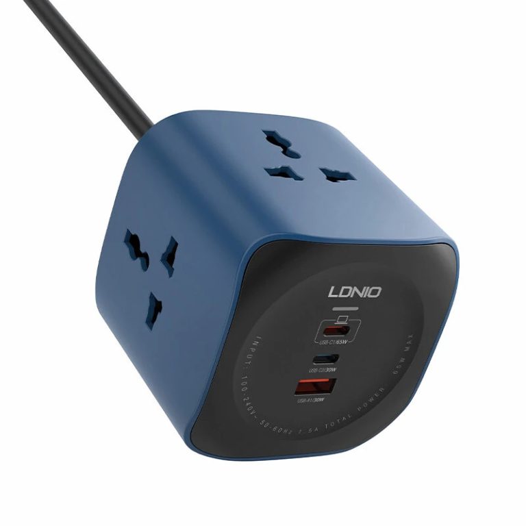 LDNIO SC3319 6-in-1 65W Power Socket Cube (1) LDNIO SC3319 6-in-1 65W Power Socket Cube