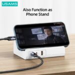 USAMS US-CC160 P1 65W Super Fast Charger & Power Socket