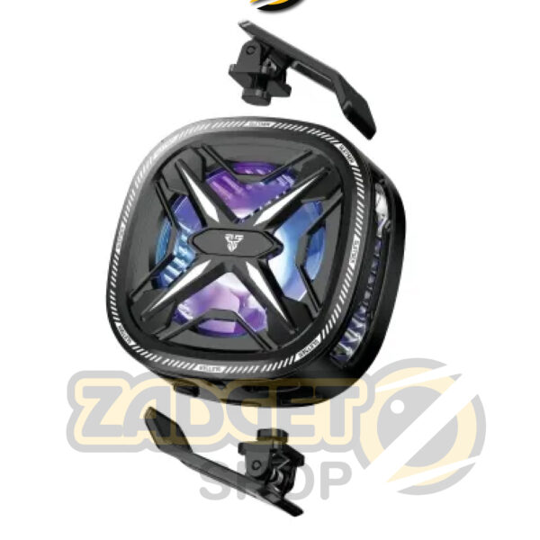 Fantech PCM10 GLETSER MAX Phone Cooler full view with clip mount and RGB fan for mobile gaming in Bangladesh