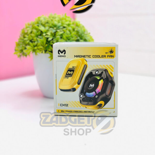MEMO CX12 Magnetic Phone Cooler 10W Radiator box front view for mobile gaming and phone heat control in Bangladesh