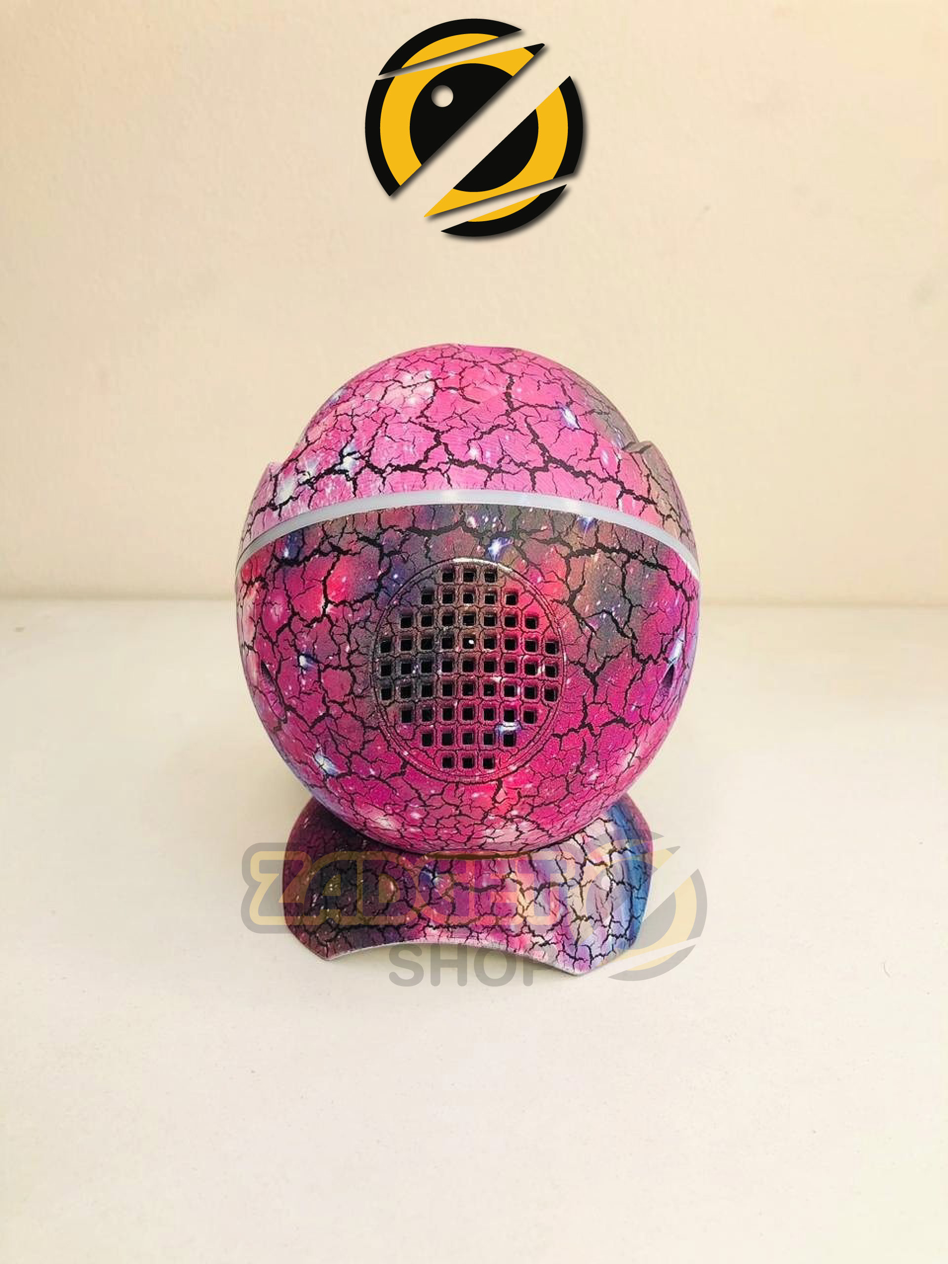 Rear view of galaxy night light projector showing the built-in speaker grille