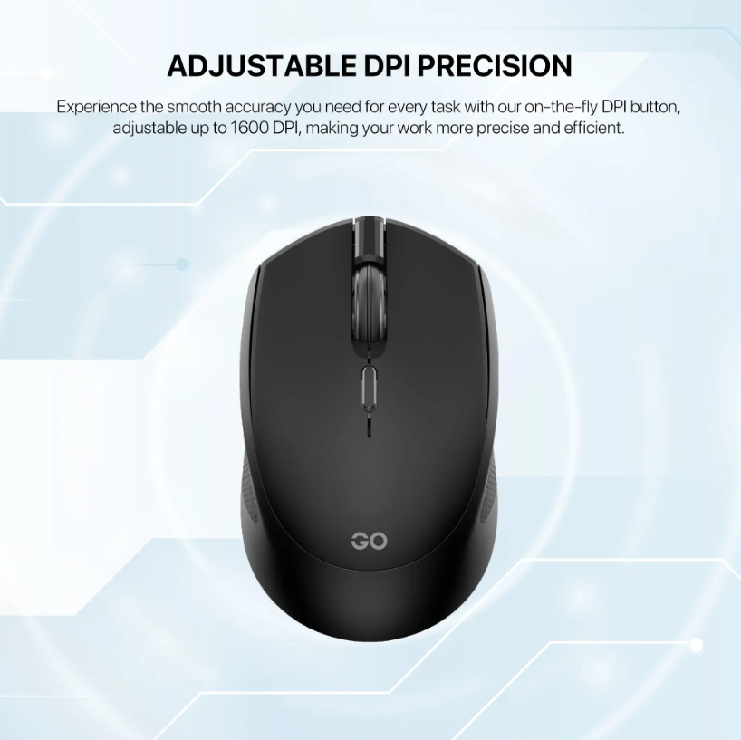 Fantech GO W190D adjustable DPI wireless mouse up to 1600 DPI