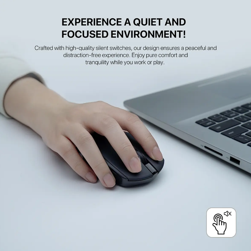Fantech GO W190D silent wireless mouse for office and laptop use