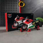 TY Models Speed Motorcycle with product box mini helmet and front rear display stands